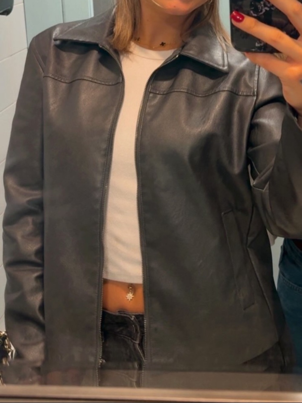 Garage leather jacket